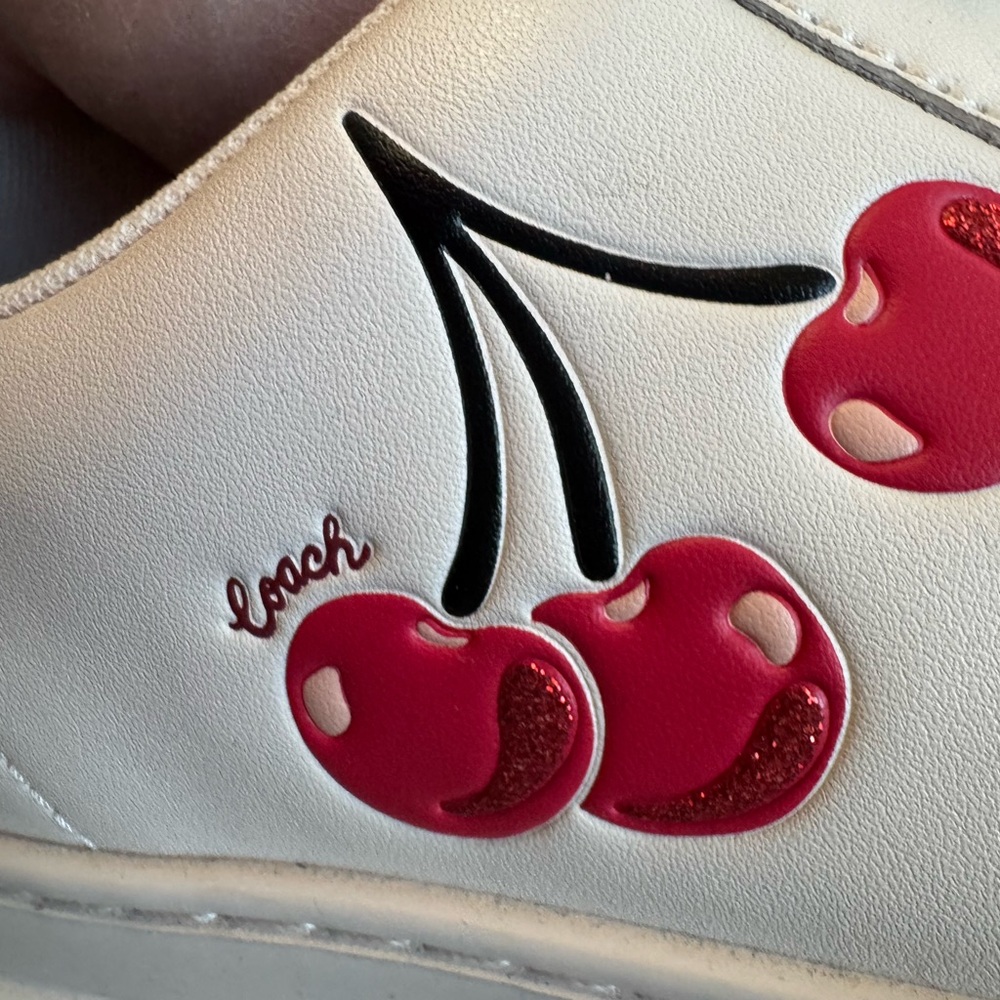 Coach High Line Sneaker With Cherry Print 9.5 B European size 40 - Picture 12 of 14